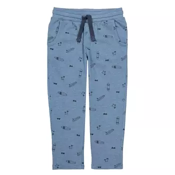 Брюки с рисунком из мольтона, 3-12 лет