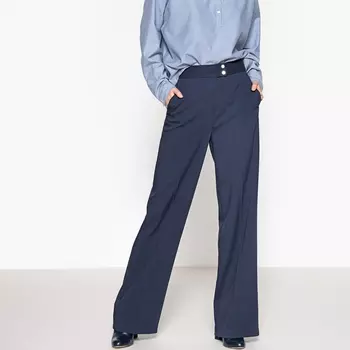 Брюки широкие с высоким поясом