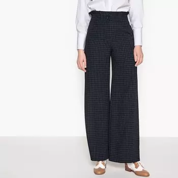 Брюки широкие с высокой талией