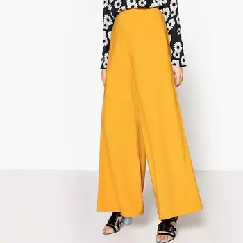 Брюки широкие с высокой талией