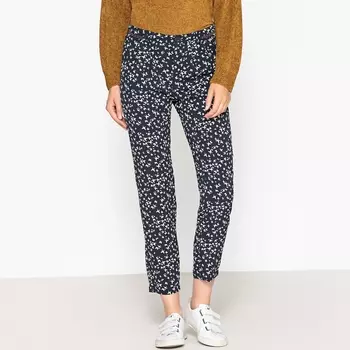 Брюки слим с рисунком