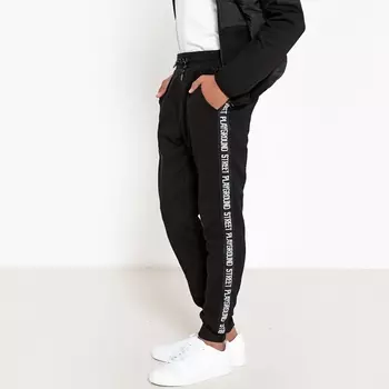 Брюки спортивные с полосами по бокам, 10-16 лет