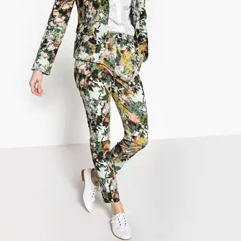 Брюки узкие с рисунком