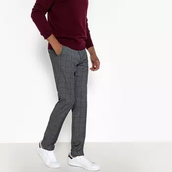 Брюки узкие в клетку