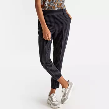 Брюки узкие в полоску