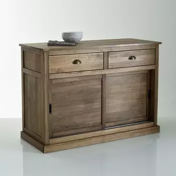 Буфет с 2 дверцами, 2 ящиками из массива сосны, Lunja