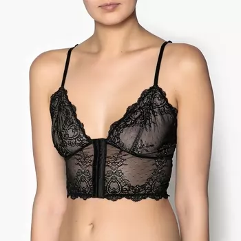 Бюстгальтер бралетт без косточек с кружевом
