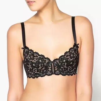Бюстгальтер облегающий из кружева