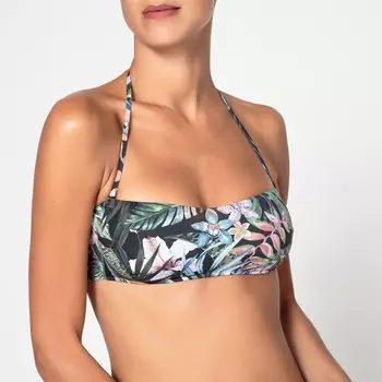 Бюстгальтер от купальника с рисунком, форма бандо