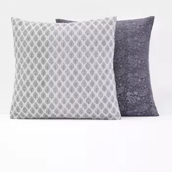 Чехол для подушки стеганый из хлопковой вуали SHANKAR