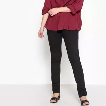 Джеггинсы длинные из ткани стретч