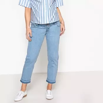 Джинсы прямые для периода беременности
