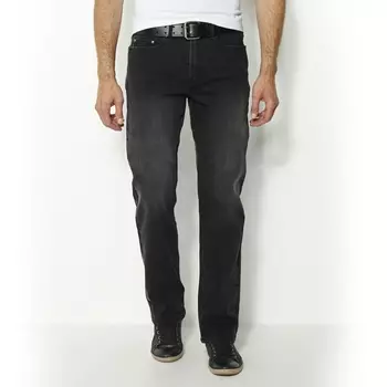 Джинсы прямые из денима стретч с эластичным поясом, длина 1