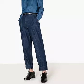 Джинсы прямые с вытачками