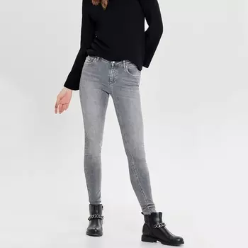 Джинсы-скинни с низом с бахромой