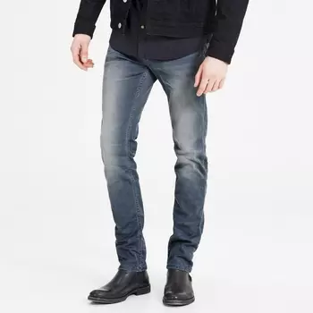 Джинсы узкие LEON SC079 INDIGO KNIT