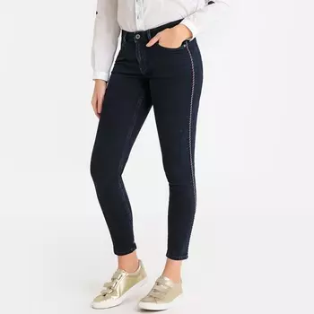 Джинсы узкие со стандартной высотой пояса