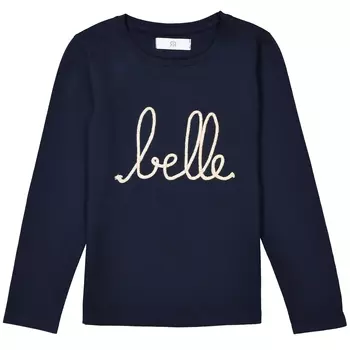 Фтболка с длинными рукавами и вышивкой belle 3-12 лет