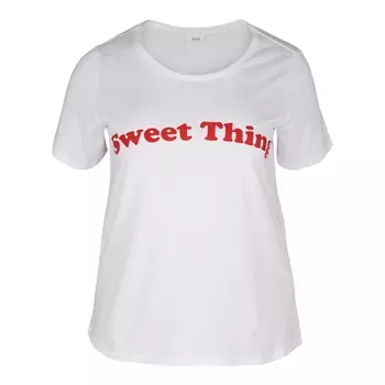 Футбокла с круглым вырезом и надписью