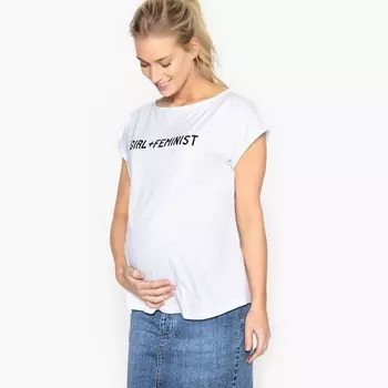 Футболка для периода беременности с надписью