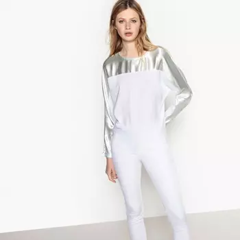 Футболка из двух материалов