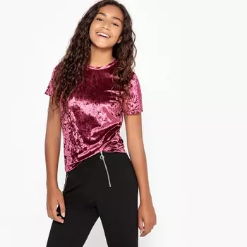 Футболка из велюра, 10-16 лет