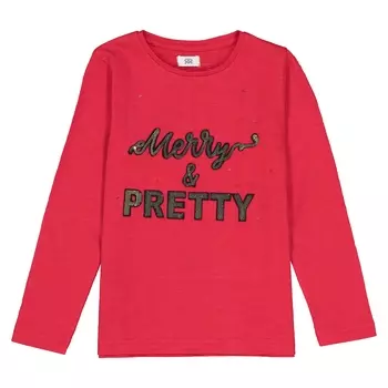 Футболка merry &amp; pretty из блесток 3-12 лет