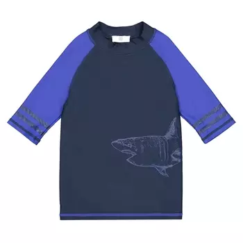 Футболка плавательная с защитой от УФ-лучей с рисунком спереди, 3-12 лет