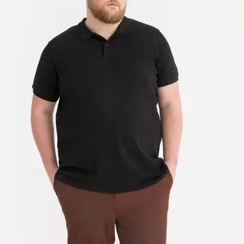 Футболка-поло большого размера с короткими рукавами