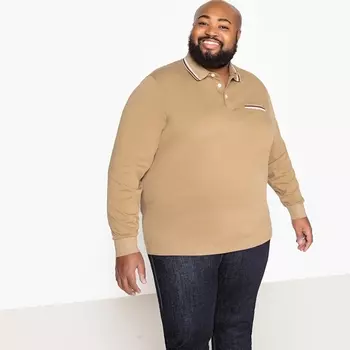 Футболка-поло с длинными рукавами