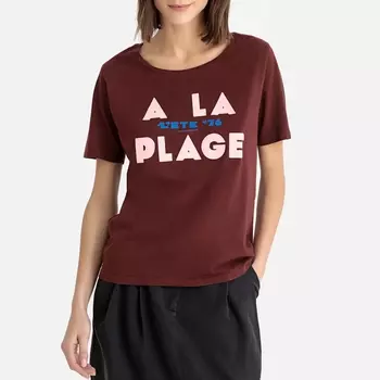 Футболка с бархатистой надписью