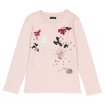 Футболка с бисером и блестками, 4-14 лет