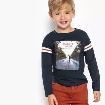 Футболка с длинными рукавами, 3-12 лет