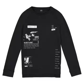 Футболка с длинными рукавами и рисунком, 10-16 лет