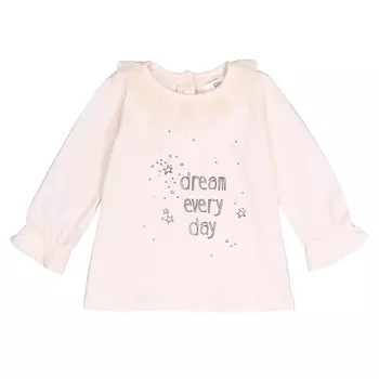 Футболка с длинными рукавами и рисунком, 1 мес. - 3 года