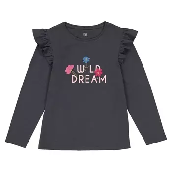 Футболка с длинными рукавами и рисунком wild dreams, 3-12 лет