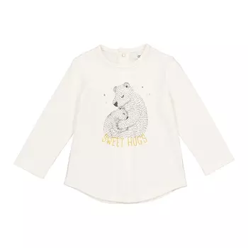Футболка с длинными рукавами из хлопка, 0 мес. - 2 года