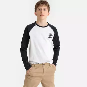 Футболка с длинными рукавами реглан, 10-16 лет