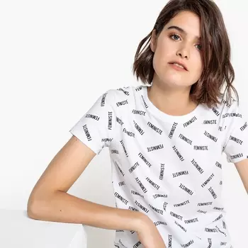 Футболка с феминистской надписью