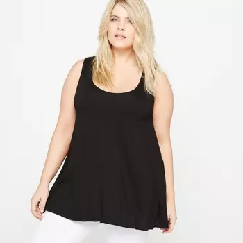 Футболка с круглым вырезом без рукавов