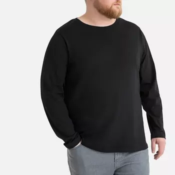 Футболка с круглым вырезом и длинными рукавами