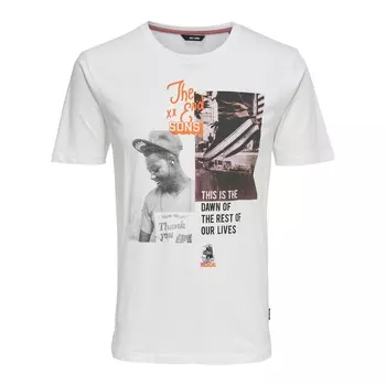 Футболка с круглым вырезом и короткими рукавами