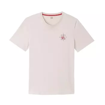 Футболка с круглым вырезом и короткими рукавами