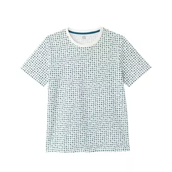 Футболка с круглым вырезом и короткими рукавами