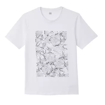 Футболка с круглым вырезом и короткими рукавами