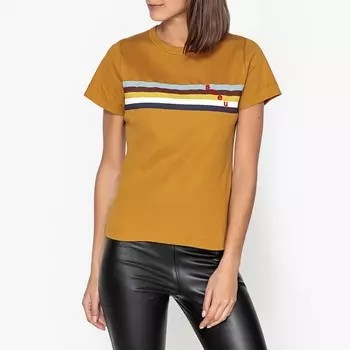 Футболка с круглым вырезом и принтом спереди CYRIL