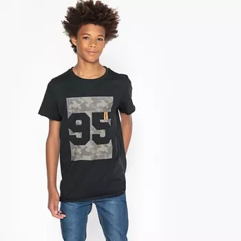 Футболка с круглым вырезом и рисунком, 10-16 лет