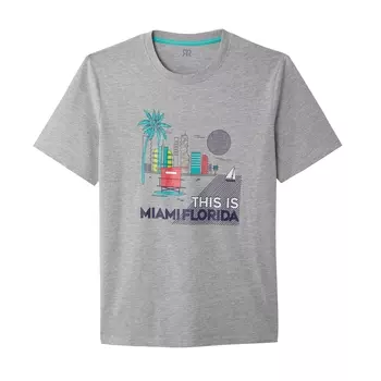 Футболка с круглым вырезом и рисунком на груди