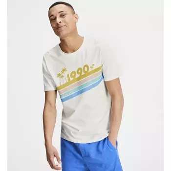 Футболка с круглым вырезом и рисунком спереди