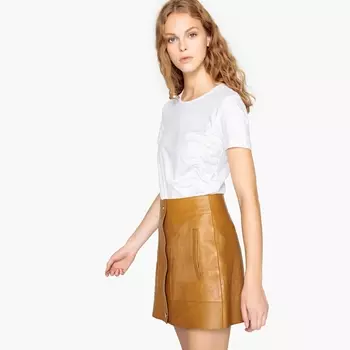 Футболка с плиссировкой сбоку